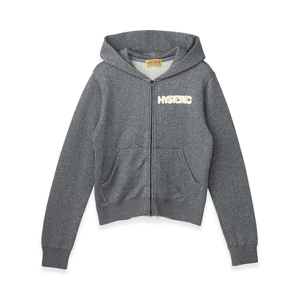 HYSTERIC GLAMOUR Women's CHAINSAW BUNNY Cropped Hoodie "Black"
