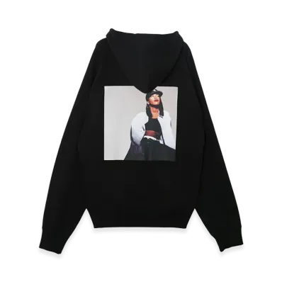 sacai x Aaliyah Hoodie "Black"