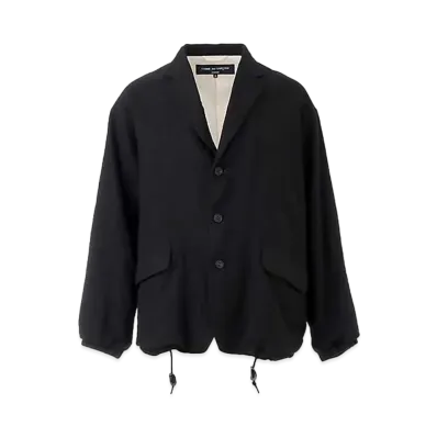 COMME des GARCONS HOMME Wool Serge Product Shrinking "Black"