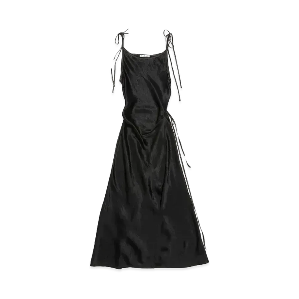 Acne Studios Satin Dress "Black"