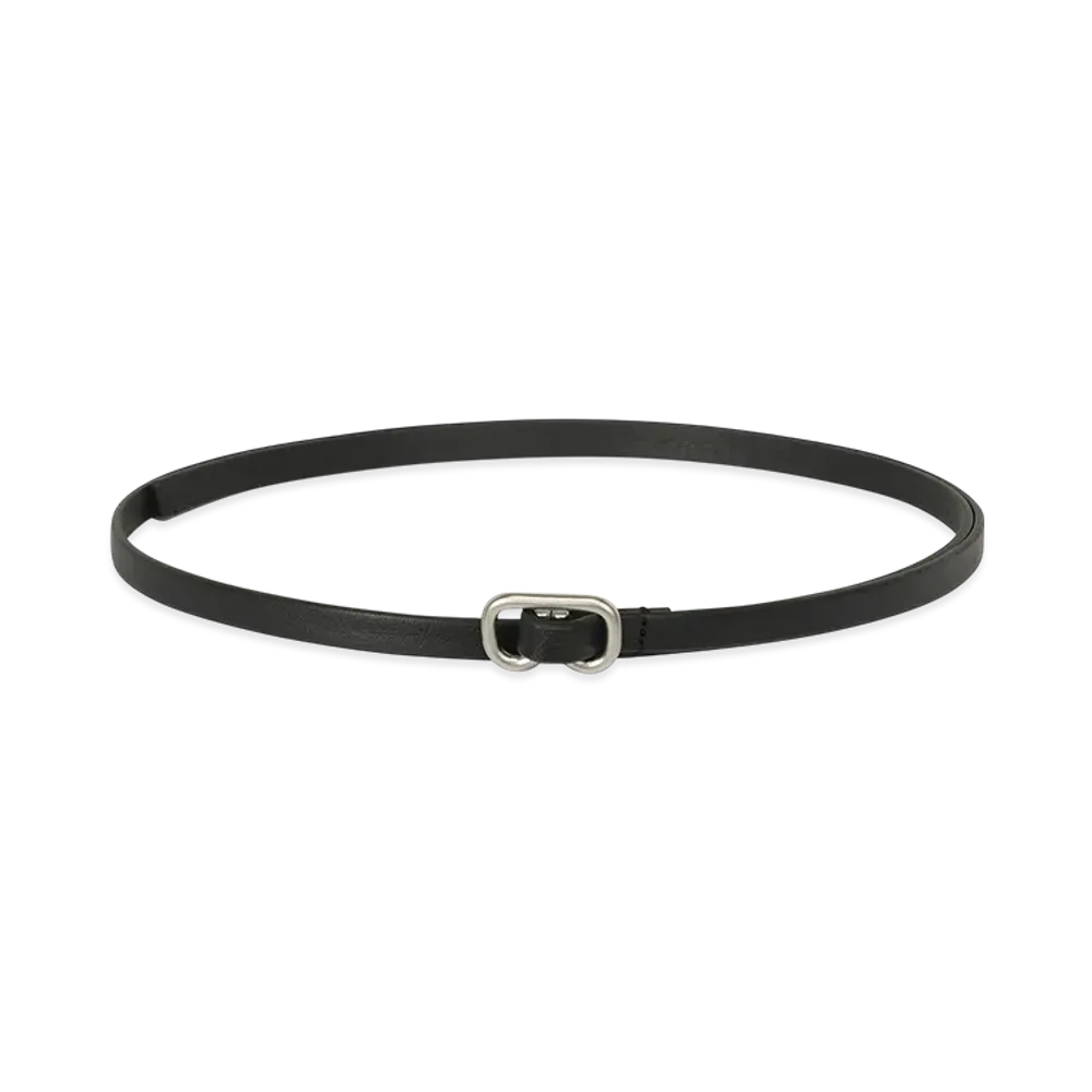 ISSEY MIYAKE Solid Leather Belt "Black"