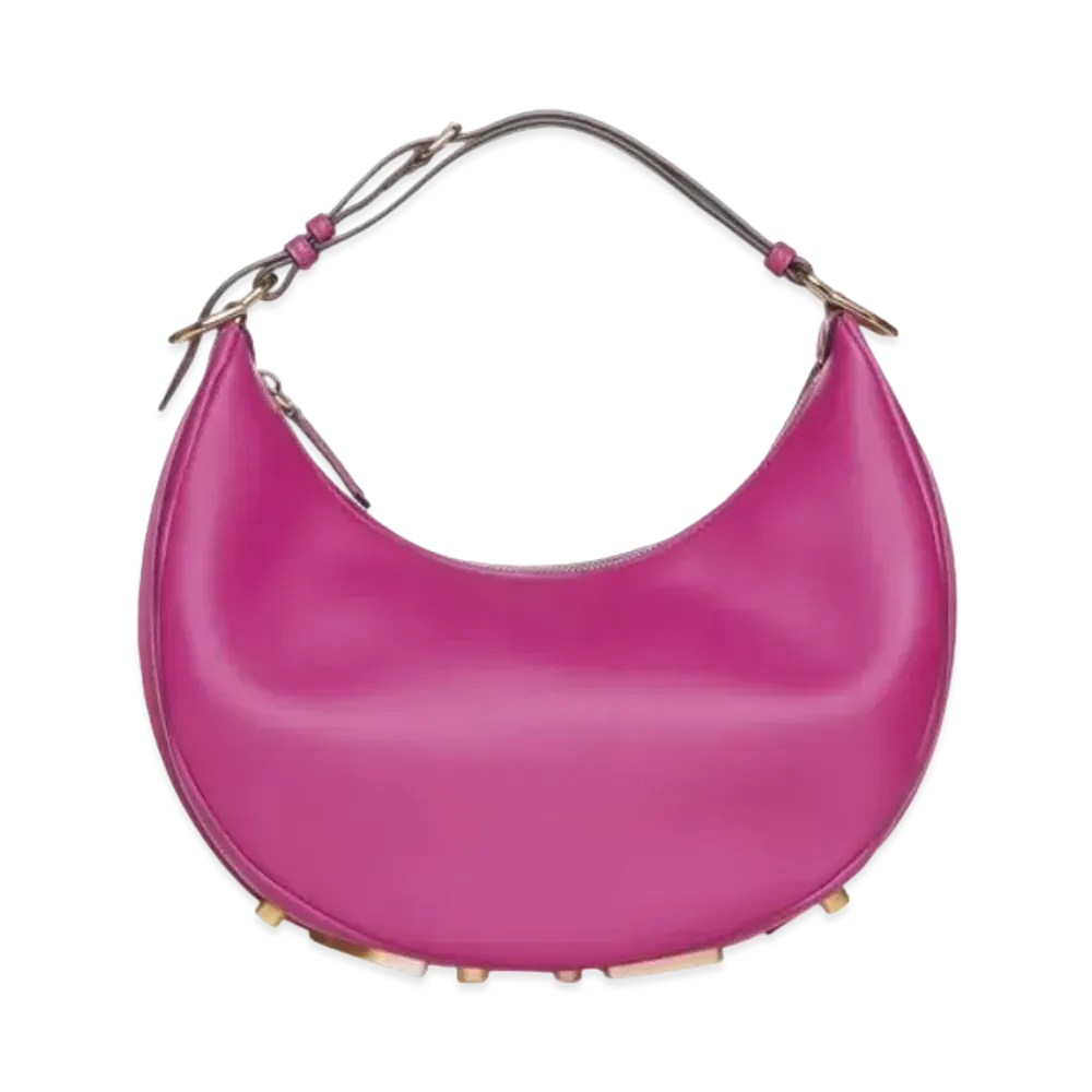 FENDI Graphy Small Leather Bag "Fuchsha"