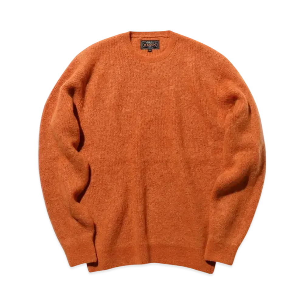 BEAMS Crew Garter Stitch 7G "Orange"