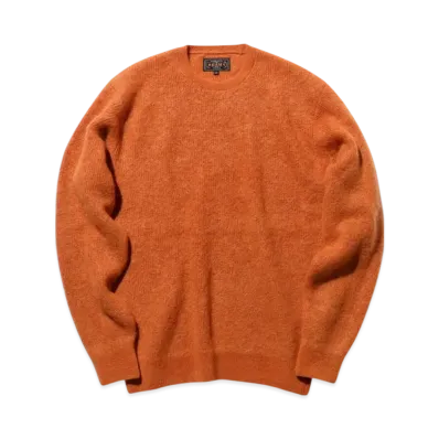 BEAMS Crew Garter Stitch 7G "Orange"