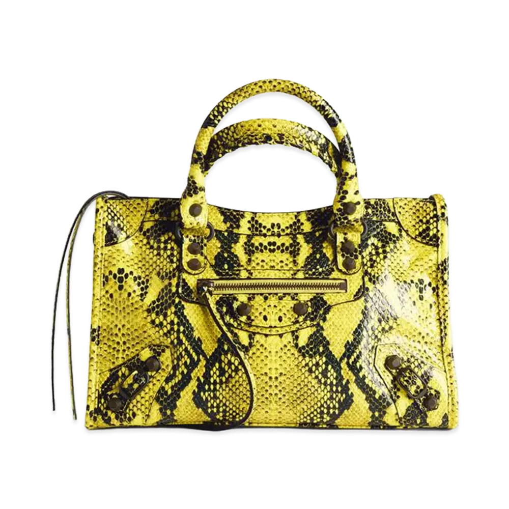 BALENCIAGA Women's Le City Bag Small "Yellow"