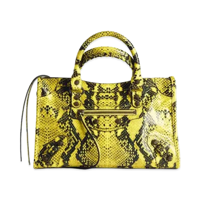 BALENCIAGA Women's Le City Bag Small "Yellow"