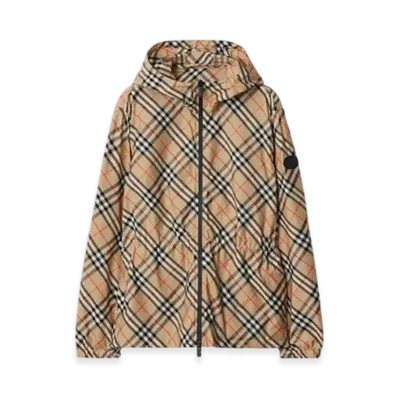 Burberry Check Lightweight Jacket "Sand"