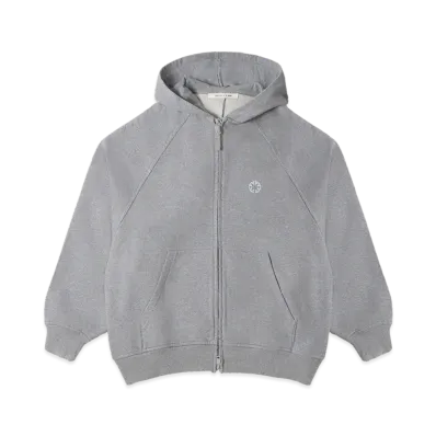 1017 ALYX 9SM Oversized Zip-Up Hoodie "LightHeatherGrey"