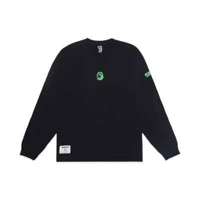 BILLIONAIRE BOYS CLUB COTTON L/S T-SHIRT HELMET "BLACK"