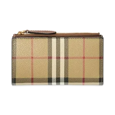 Burberry Medium Check Bifold Wallet "Archive Beige/Briar Brown"