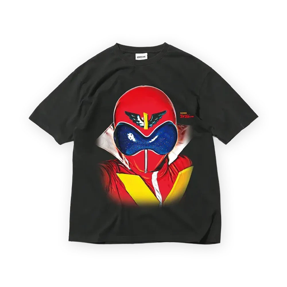 スーパー戦隊 x HOMEGAME \ 1975 アカレンジャー TEE "BLACK"