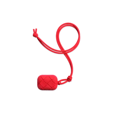 Bottega Veneta Intrecciato Rubber Silicon Airpods Pro Case "Fire Work"
