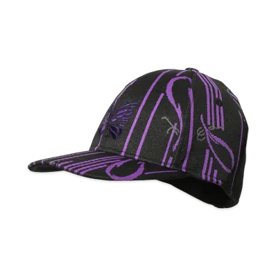 NEEDLES Baseball Cap - Poly Jacquard "Black"