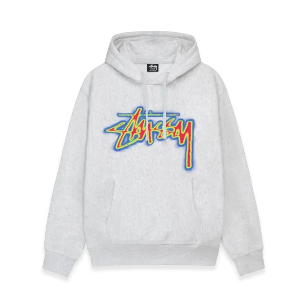 Stussy Stock Thermal Hoodie "Ash Heather"