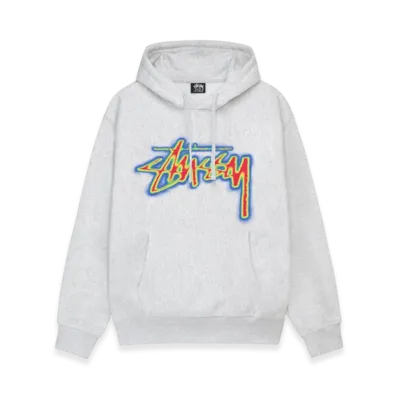 Stussy Stock Thermal Hoodie "Ash Heather"
