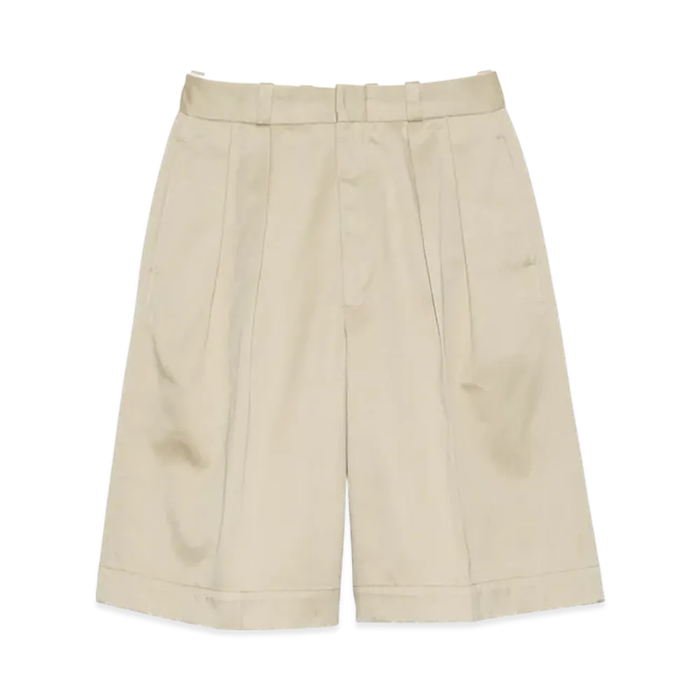 nanamica Double Pleat Chino Shorts "Khaki"