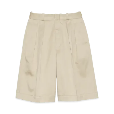 nanamica Double Pleat Chino Shorts "Khaki"