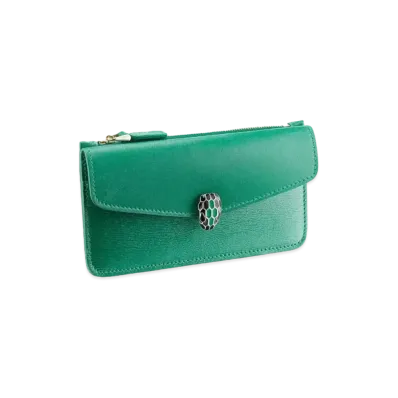 BVLGARI Serpenti Forever Card Holder "Green"
