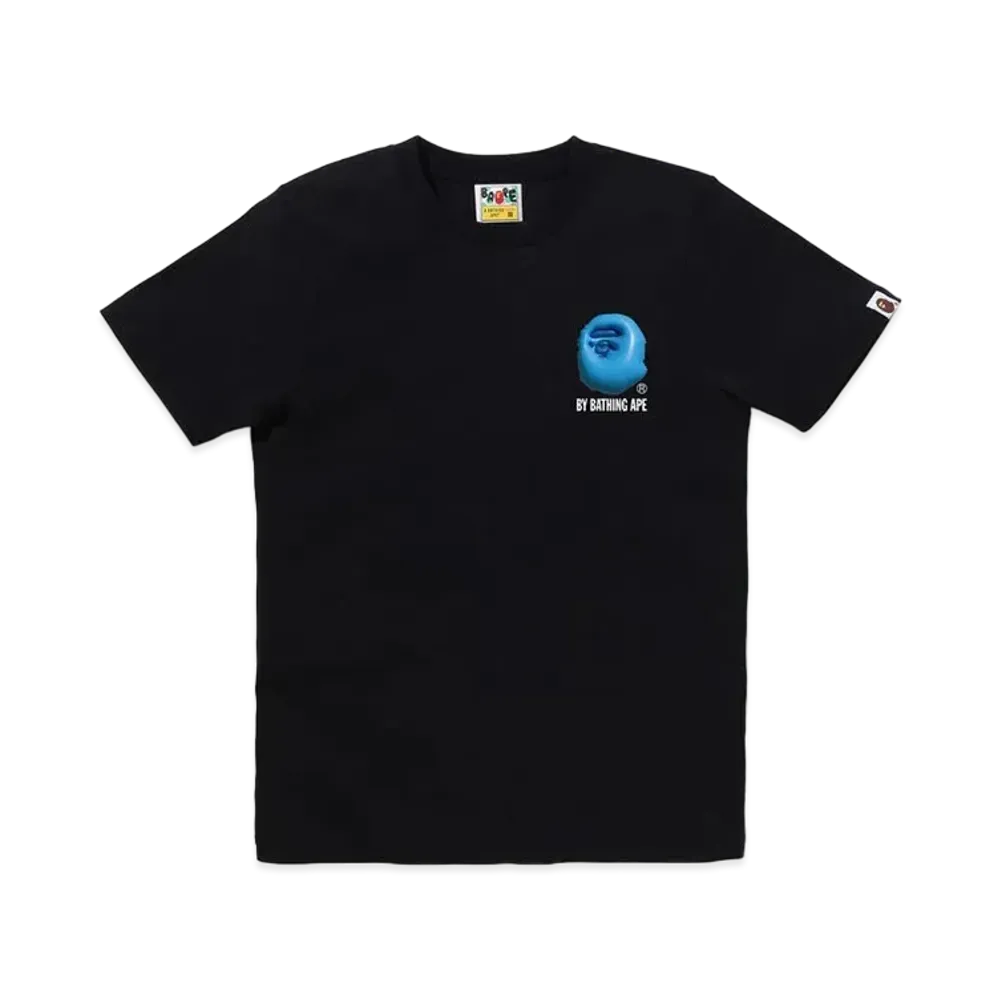 A BATHING APE 3D Art Ape Head Tee "Black/Blue"