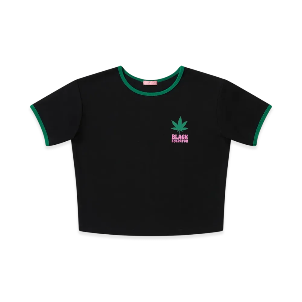 Blackeyepatch Dispensary Logo Ringer Tee "Black"