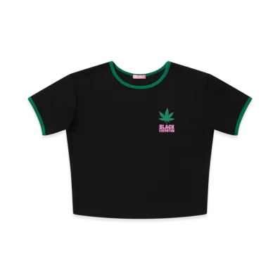 Blackeyepatch Dispensary Logo Ringer Tee "Black"