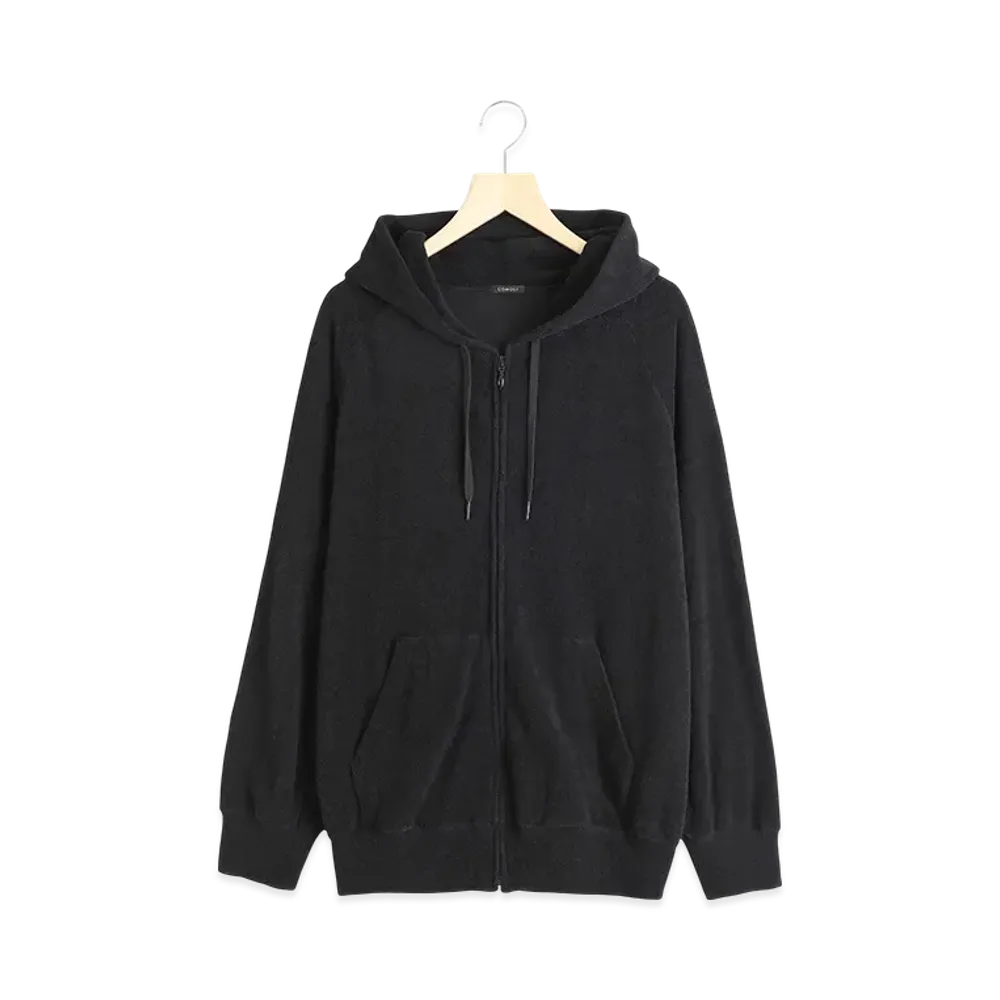 COMOLI Pile Zip Parka "Black"
