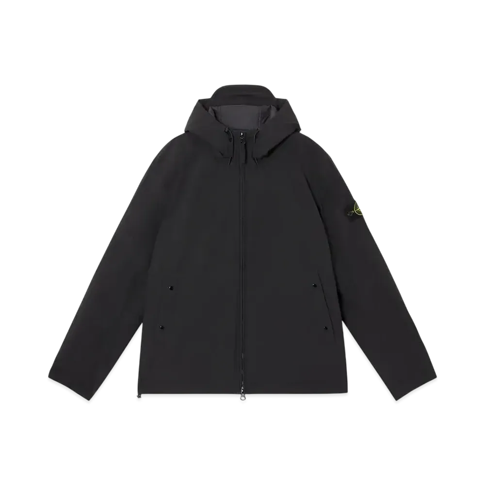 Stone Island 4100047 Soft Shell-R_E.Dye Technology Recycled Polyester Primaloft Insulation "Black"