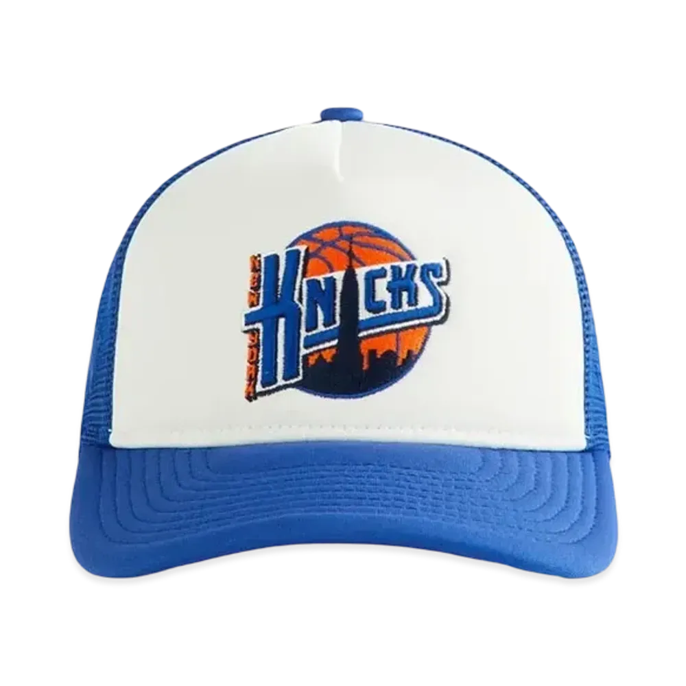 Kith Kids x New Era x New York Knicks Skyline Trucker Cap "Royal"