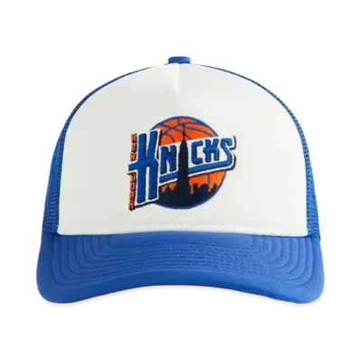 Kith Kids x New Era x New York Knicks Skyline Trucker Cap "Royal"