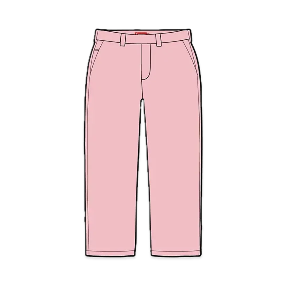 シュプリーム ワーク パンツ "ダスティ ピンク"