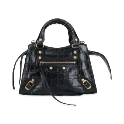 BALENCIAGA Leather Mini Bag "Black"