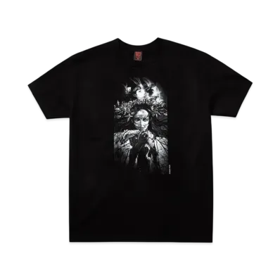 Geeks Rule x MAEDA MAHIRO Silkscreen Print T-shirt "Black"