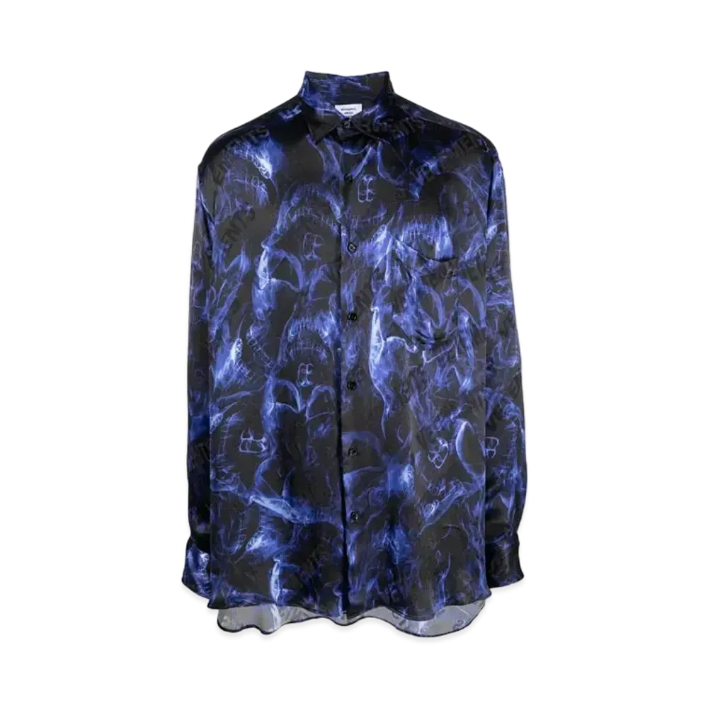 VETEMENTS Skull Print Shirts "Blue"