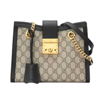 GUCCI Padlock Small GG Shoulder Bag "GG Supreme"