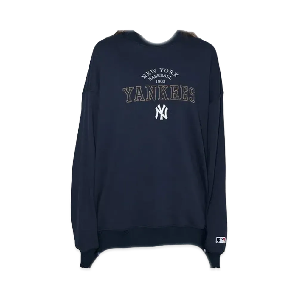 MLB x PUBLUX Exclusive Embroidered Logo Sweatshirt "Navy"