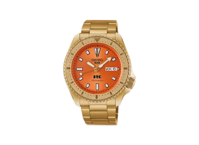 SEIKO x FTC 5 Sports SKX Series "Orange/Gold"