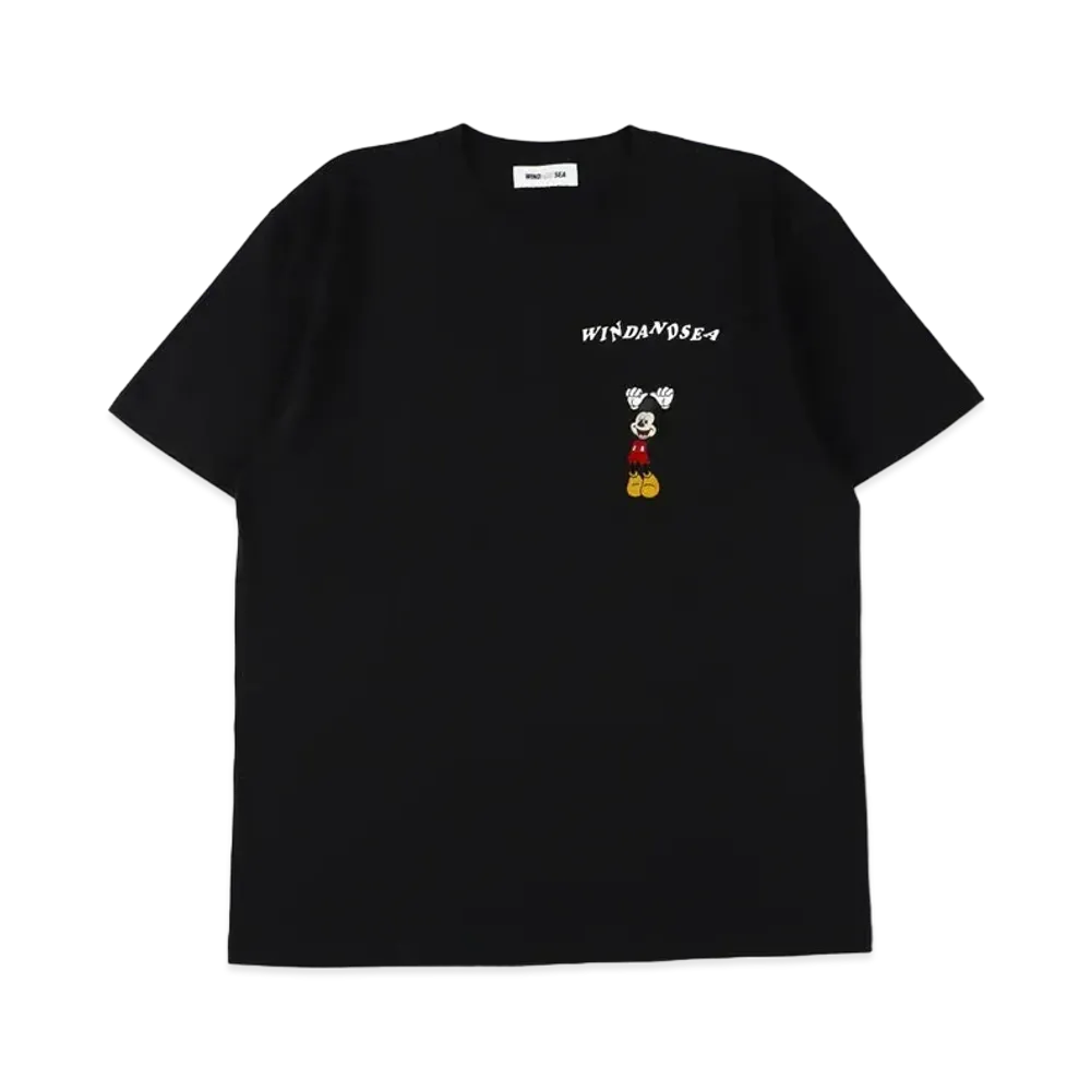 WIND AND SEA Hanging Mickey / Tee "Black"