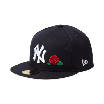 New Era 59Fifty With Rose New York Yankees "Navy"