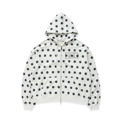 TTTMSW Dot Zip Up Hoodie "Grey"