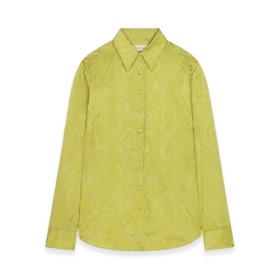 DRIES VAN NOTEN Women's Baroque Motif Shirt "Yellow"