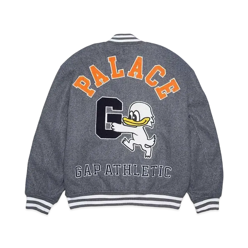 PALACE x Gap Varsity Jacket "Grey"