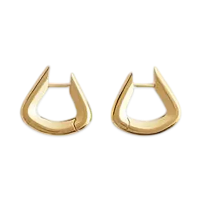 Bottega Veneta Fin Earrings "Yellow Gold"