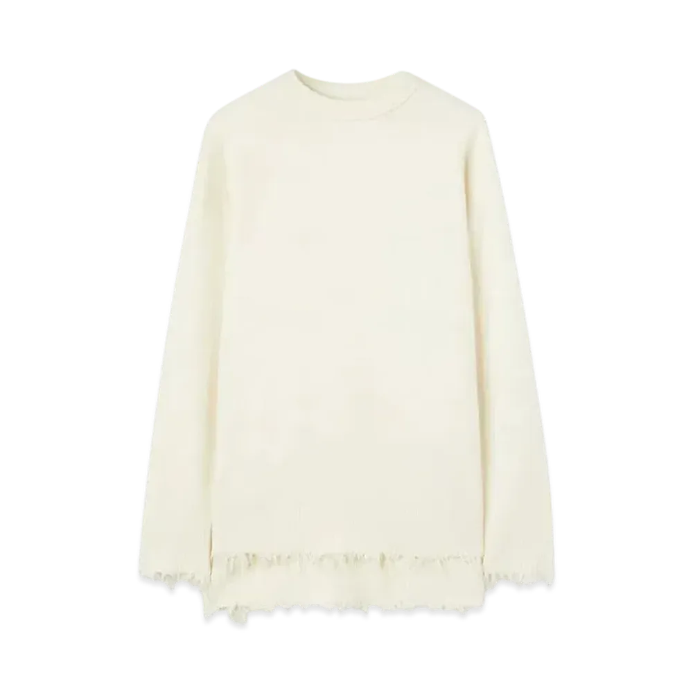 Jil Sander Women's Crew-Neck Sweater "Coconut"