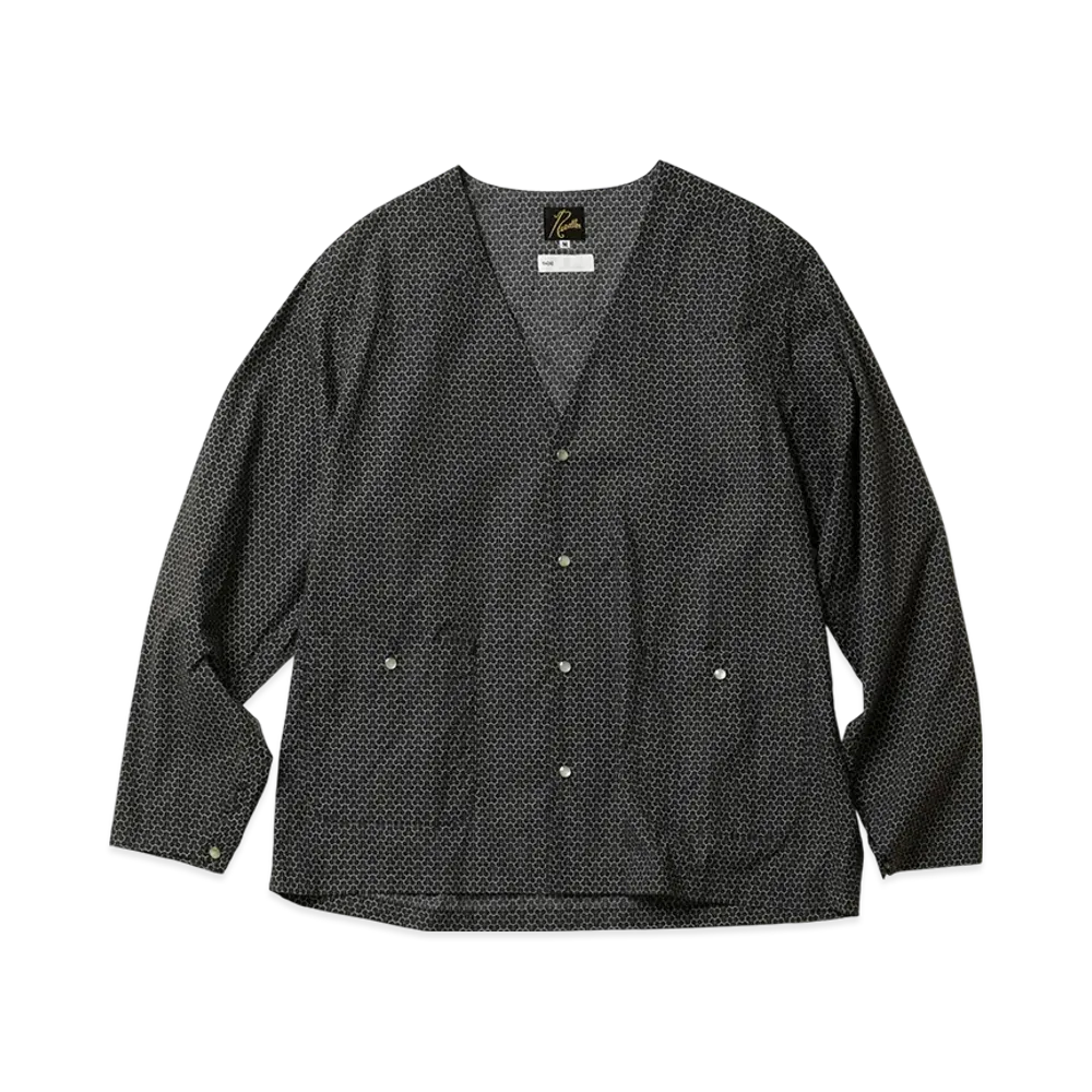 NEEDLES x ts(s) V-Neck Cowboy Shirt - Small Graphics "Black"