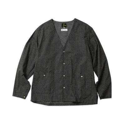 NEEDLES x ts(s) V-Neck Cowboy Shirt - Small Graphics "Black"