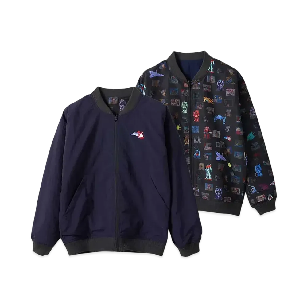graniph x STRICT-G/Mobile Suit Gundam Mobile Suit Pattern Reversible Blouson "Multi"