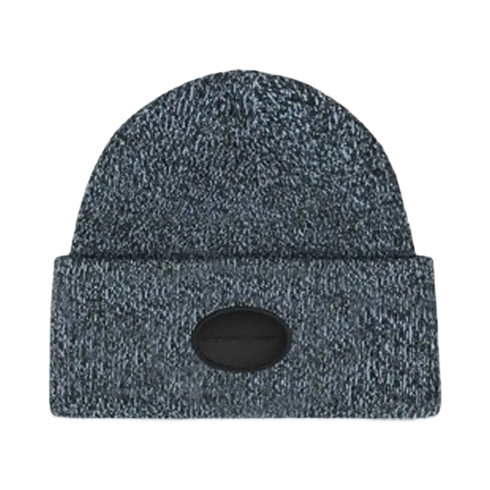 Alexander Wang Dome Logo Stretch Rib Wool Beanie "Oxford Blue"