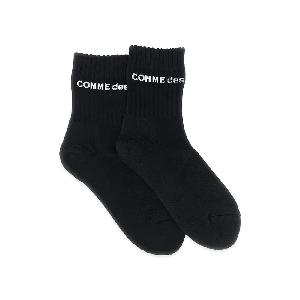 COMME des GARCONS HOMME Logo Socks "Black"
