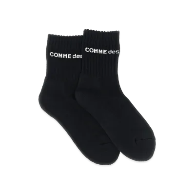 COMME des GARCONS HOMME Logo Socks "Black"