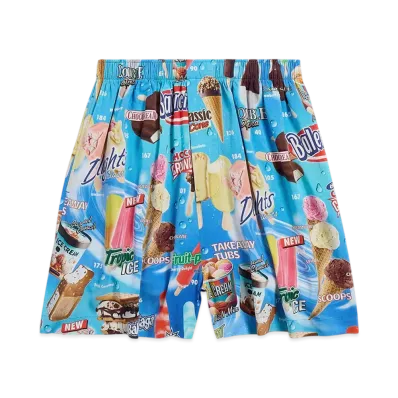 BALENCIAGA Sweet Treat Pyjama Shorts "Blue"